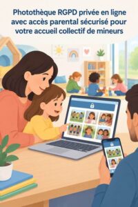 Un espace photos sécurisé partagé seulement avec les parents